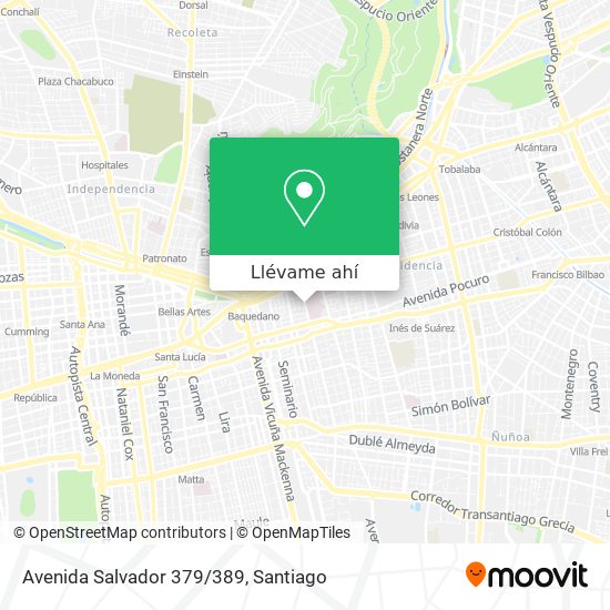 Mapa de Avenida Salvador 379/389