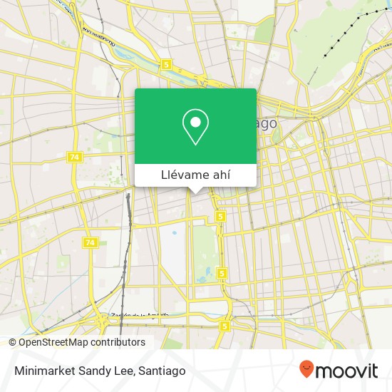 Mapa de Minimarket Sandy Lee