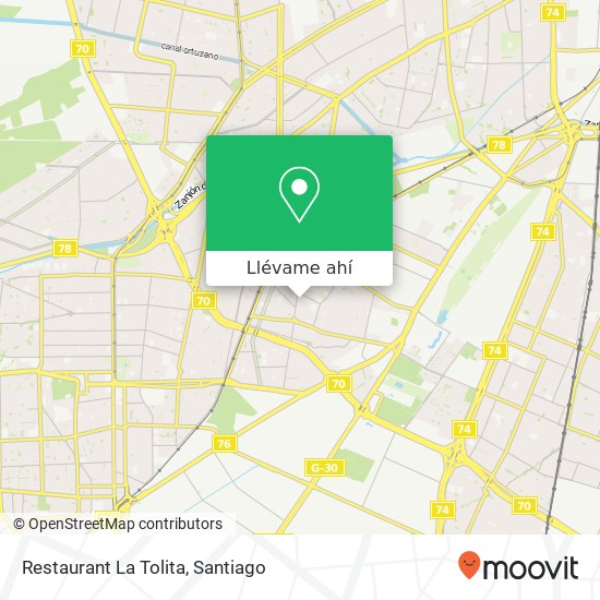 Mapa de Restaurant La Tolita