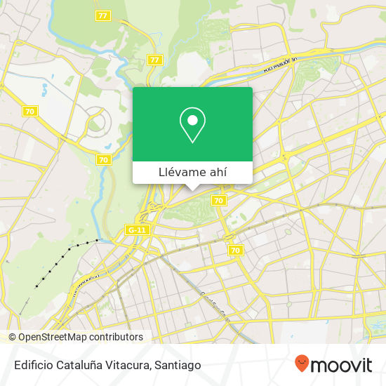 Mapa de Edificio Cataluña Vitacura