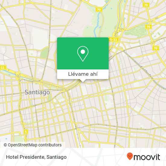 Mapa de Hotel Presidente