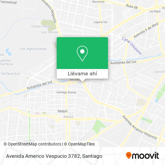 Mapa de Avenida Americo Vespucio 3782