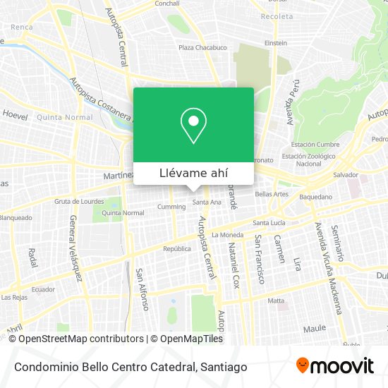 Mapa de Condominio Bello Centro Catedral