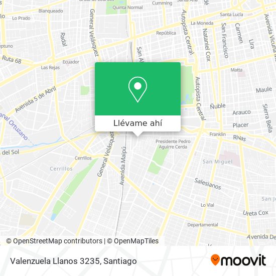 Mapa de Valenzuela Llanos 3235