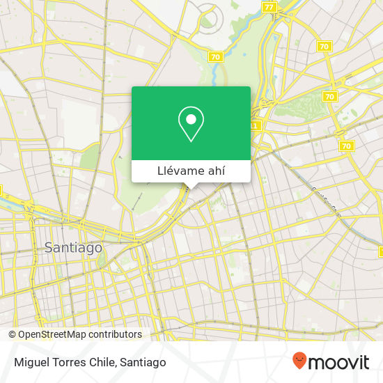 Mapa de Miguel Torres Chile