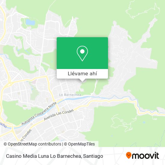 Mapa de Casino Media Luna Lo Barnechea