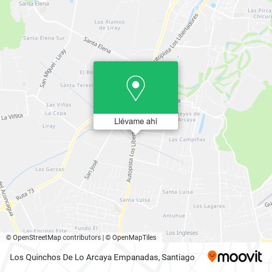 Mapa de Los Quinchos De Lo Arcaya Empanadas