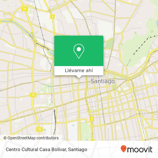Mapa de Centro Cultural Casa Bolívar
