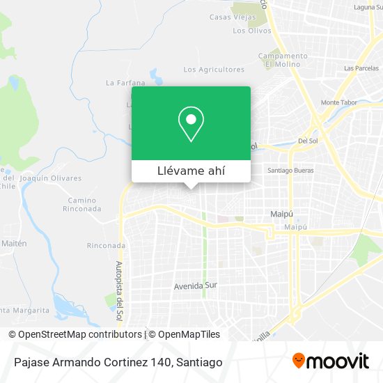Mapa de Pajase Armando Cortinez 140