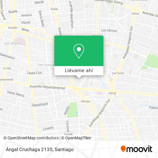 Mapa de Ángel Cruchaga 2135