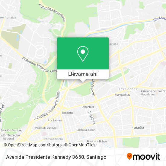 Mapa de Avenida Presidente Kennedy 3650
