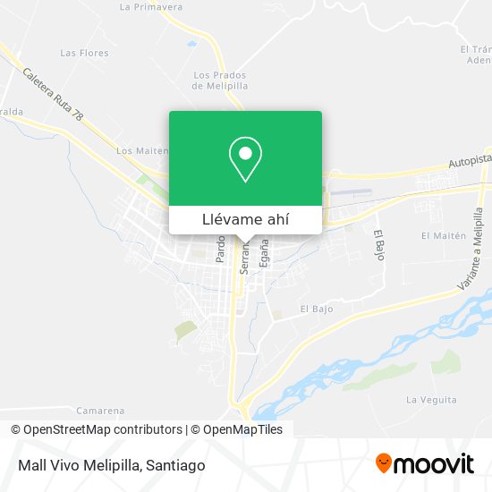 Mapa de Mall Vivo Melipilla