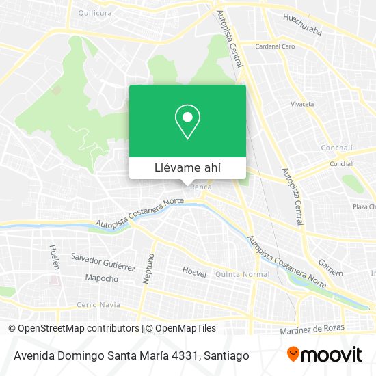 Mapa de Avenida Domingo Santa María 4331