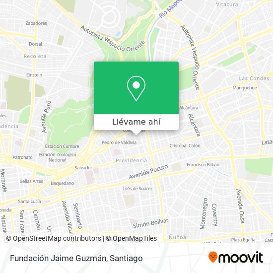 Mapa de Fundación Jaime Guzmán