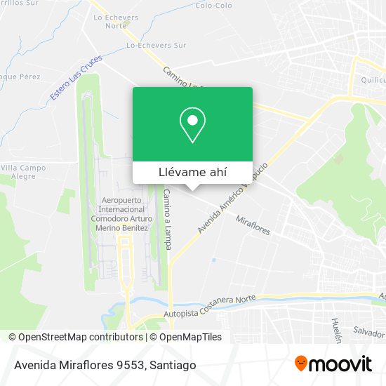 Mapa de Avenida Miraflores 9553