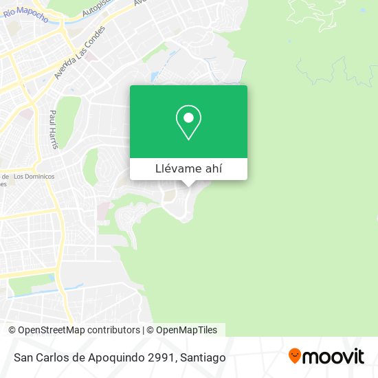 Mapa de San Carlos de Apoquindo 2991
