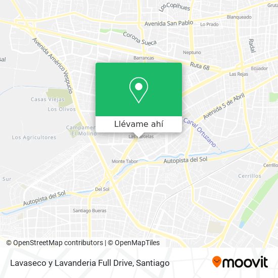Mapa de Lavaseco y Lavanderia Full Drive