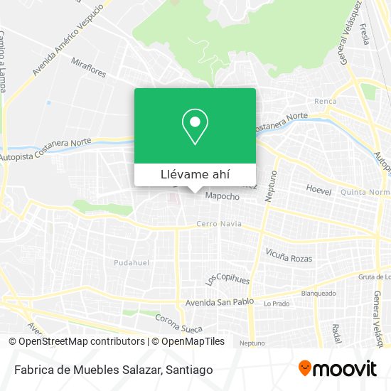 Mapa de Fabrica de Muebles Salazar