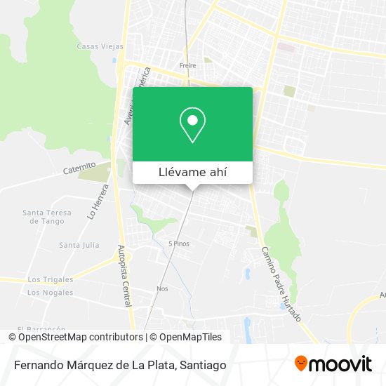 Mapa de Fernando Márquez de La Plata