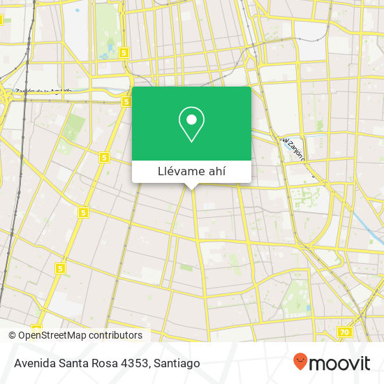 Mapa de Avenida Santa Rosa 4353