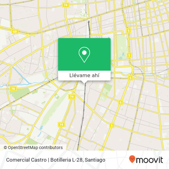 Mapa de Comercial Castro | Botilleria L-28