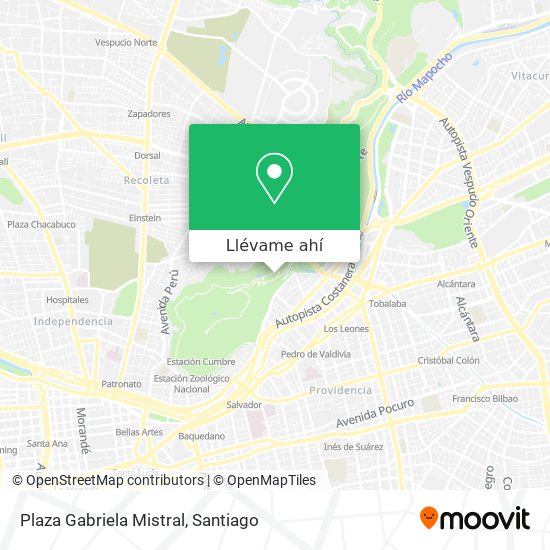 Mapa de Plaza Gabriela Mistral