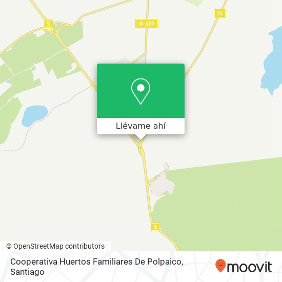 Mapa de Cooperativa Huertos Familiares De Polpaico