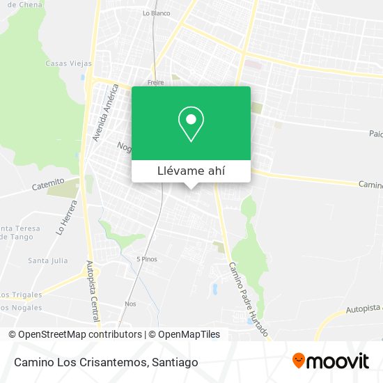 Mapa de Camino Los Crisantemos