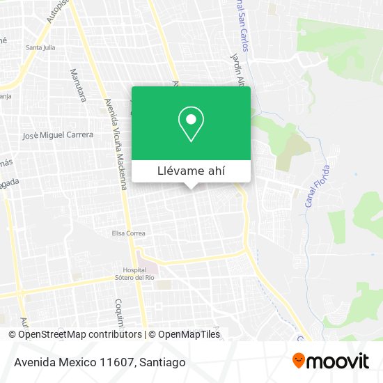Mapa de Avenida Mexico 11607