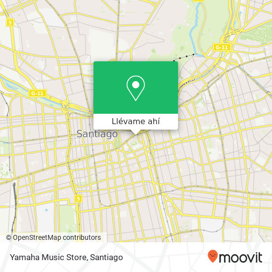 Mapa de Yamaha Music Store