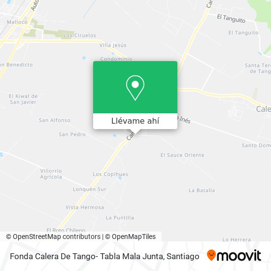 Mapa de Fonda Calera De Tango- Tabla Mala Junta