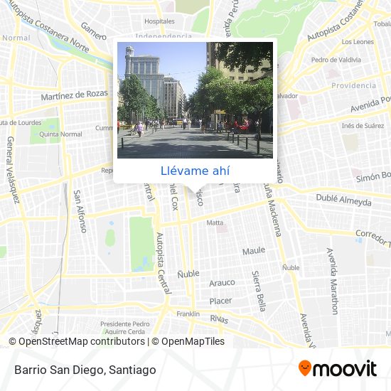 Mapa de Barrio San Diego