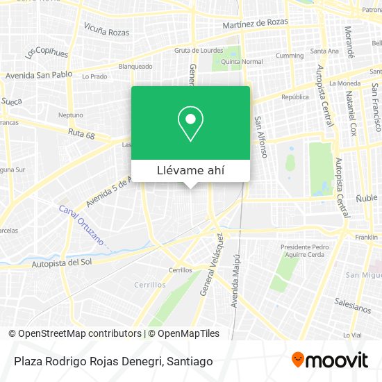 Mapa de Plaza Rodrigo Rojas Denegri