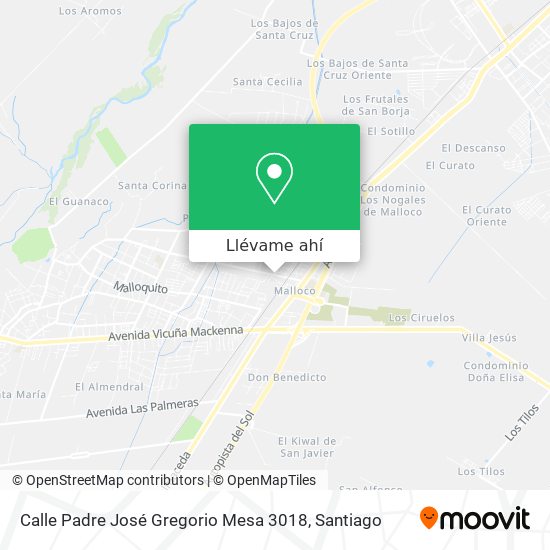 Mapa de Calle Padre José Gregorio Mesa 3018