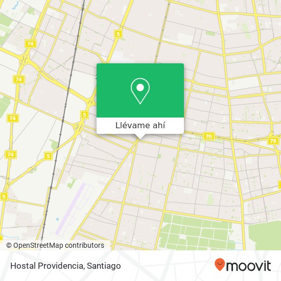 Mapa de Hostal Providencia