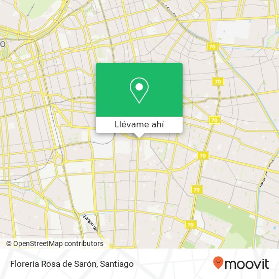Mapa de Florería Rosa de Sarón