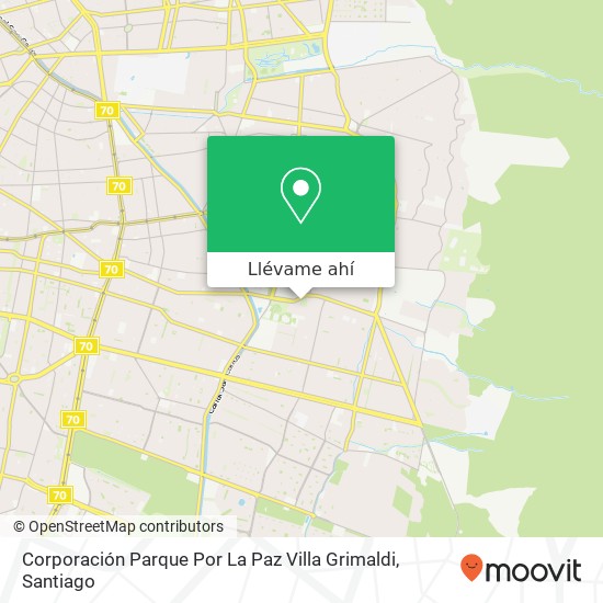 Mapa de Corporación Parque Por La Paz Villa Grimaldi
