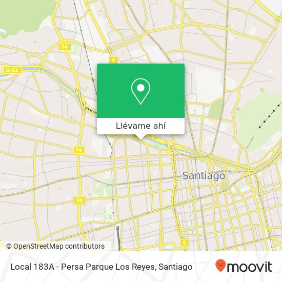 Mapa de Local 183A - Persa Parque Los Reyes
