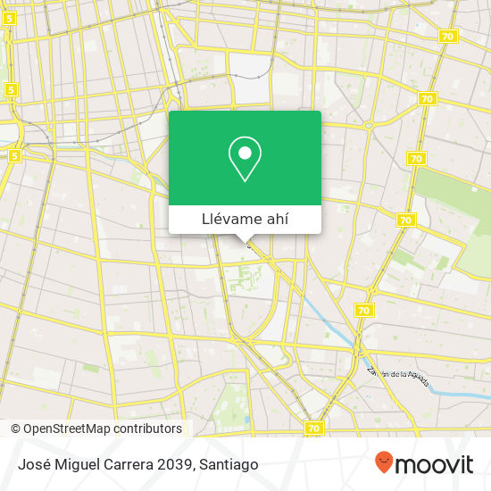 Mapa de José Miguel Carrera 2039