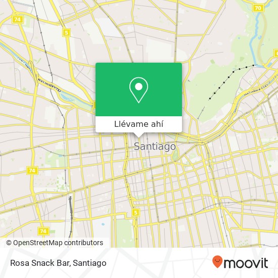 Mapa de Rosa Snack Bar
