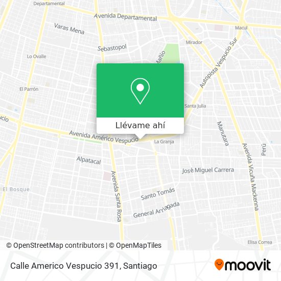 Mapa de Calle Americo Vespucio 391