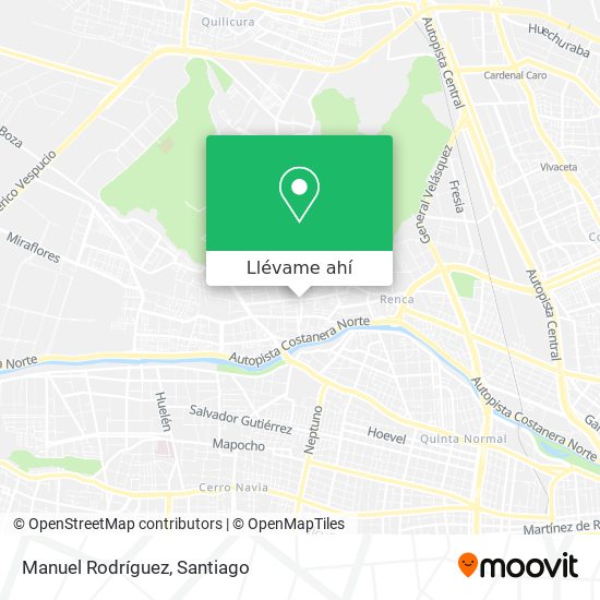 Mapa de Manuel Rodríguez