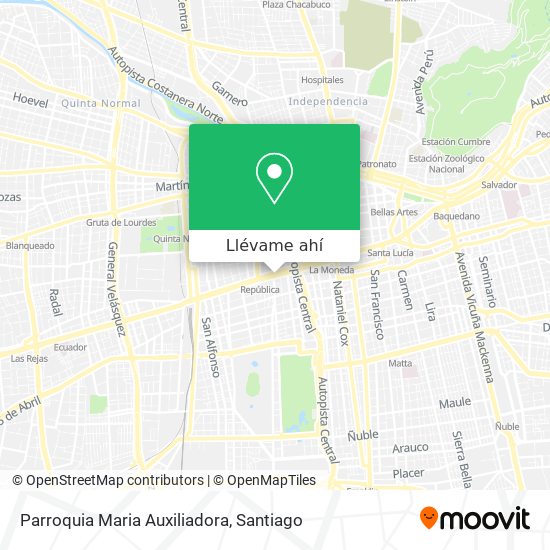 Mapa de Parroquia Maria Auxiliadora