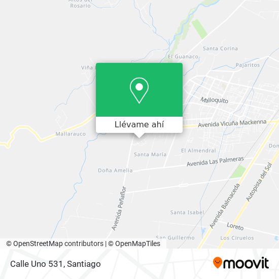 Mapa de Calle Uno 531