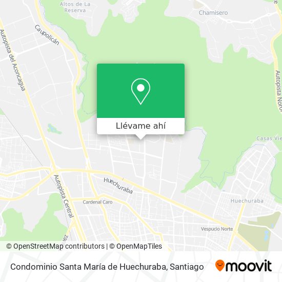 Mapa de Condominio Santa María de Huechuraba