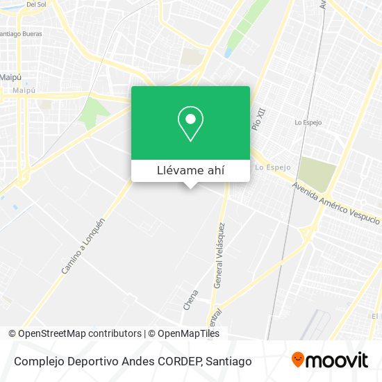 Mapa de Complejo Deportivo Andes CORDEP