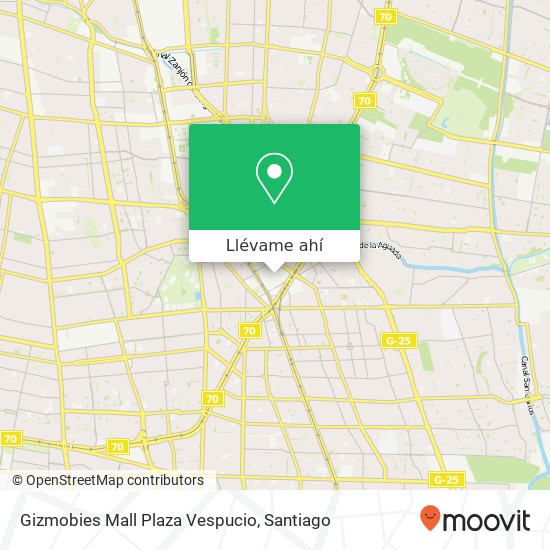 Mapa de Gizmobies Mall Plaza Vespucio