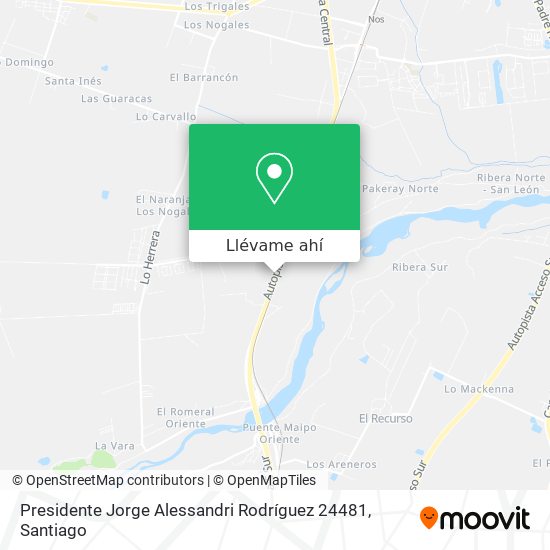 Mapa de Presidente Jorge Alessandri Rodríguez 24481