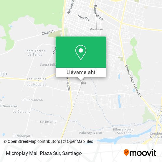 Mapa de Microplay Mall Plaza Sur
