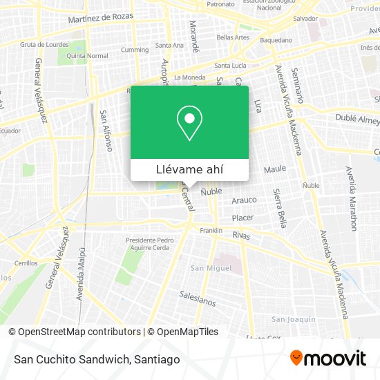 Mapa de San Cuchito Sandwich